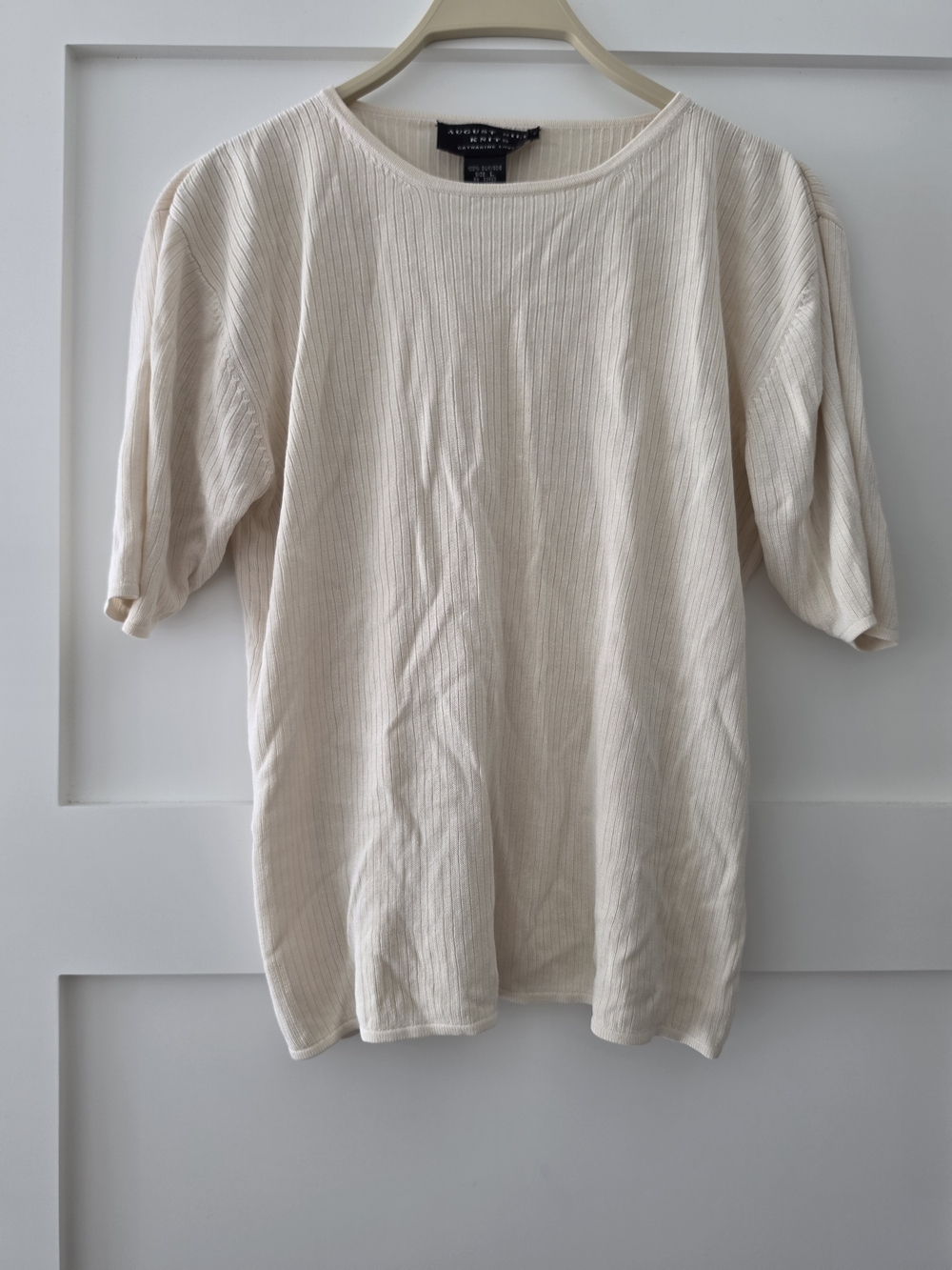 100% Silk Ribbed T-shirt